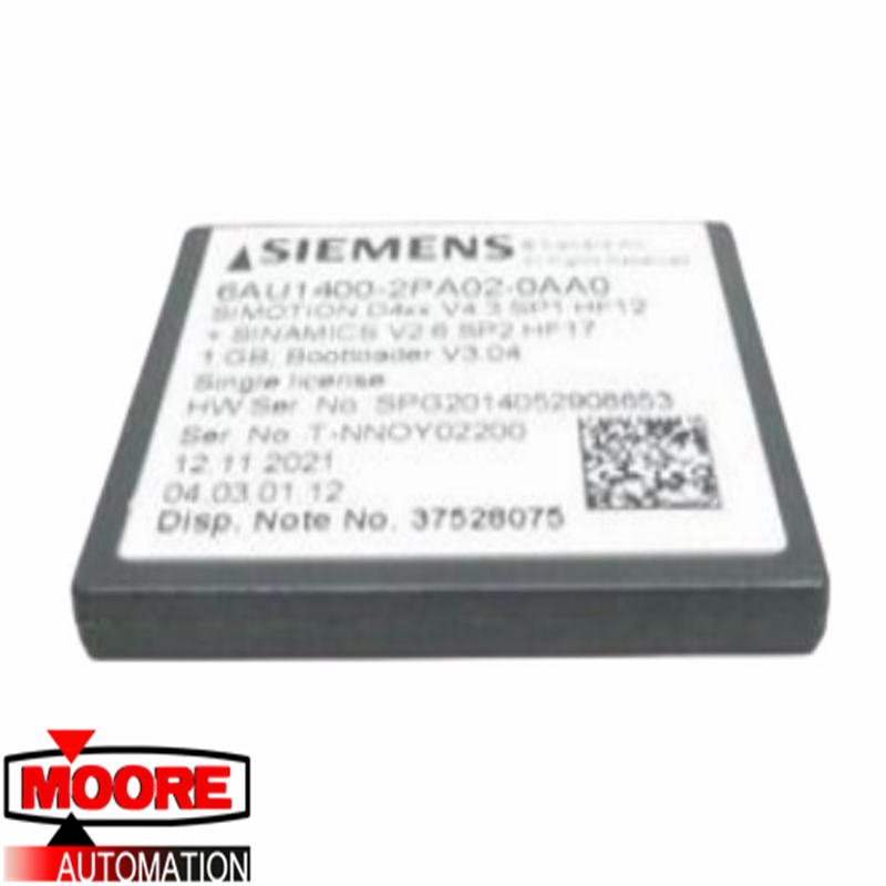 SIEMENS 6AU1400-2PA02-0AA0 Carte CompactFlash