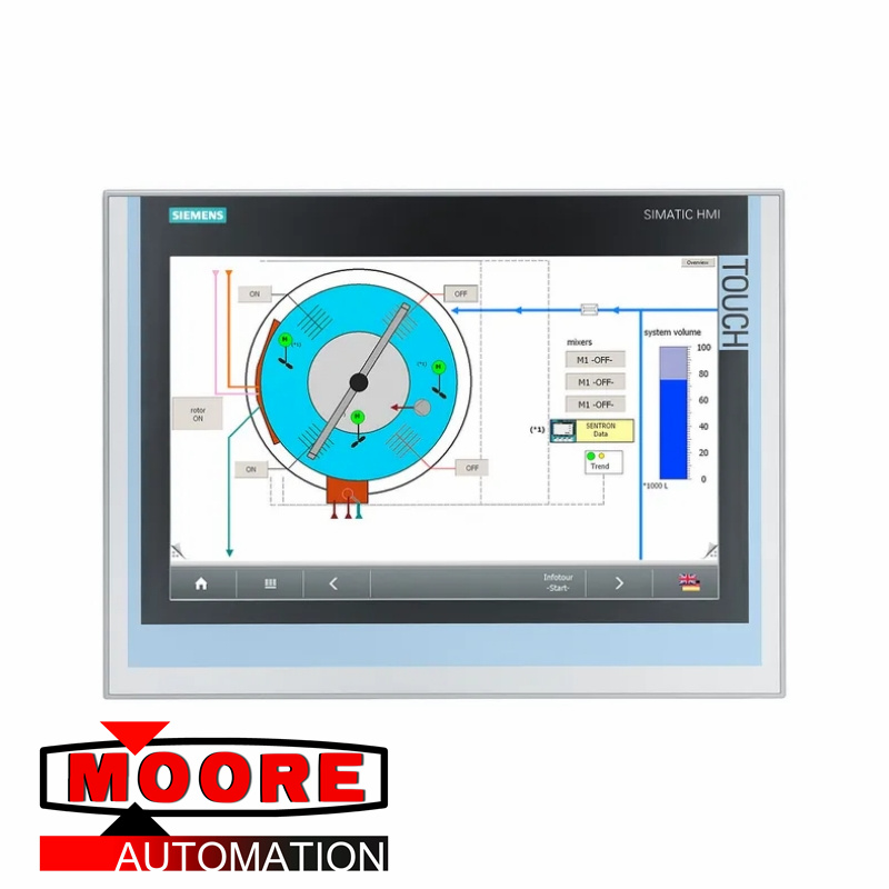 Écran du panneau de commande Siemens 6AV7240-7LC07-0HA3