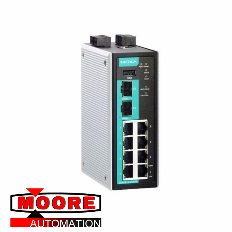 Commutateur de routeur Ethernet MOXA EDR-810-2GSFP-T