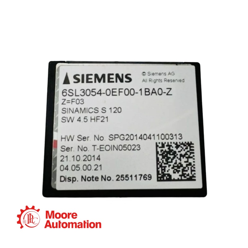 SIEMENS 6SL3054-0EF00-1BA0-Z Contrôleur de variateur