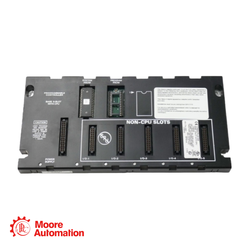 Plaque de base à 5 emplacements General Electric IC693CPU313 avec processeur intégré