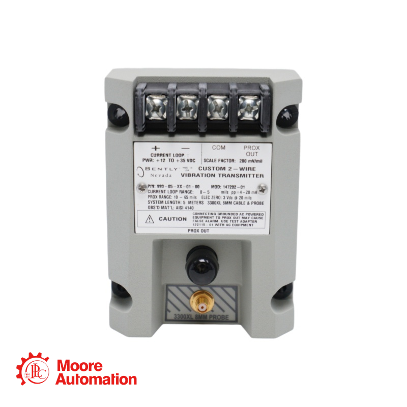 Bently Nevada 990-05-XX-01-05 MOD:165335-01 Vibration Transmitter