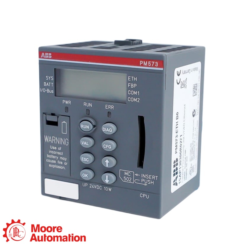 Automate programmable ABB PM571-ETH AC500 avec Ethernet