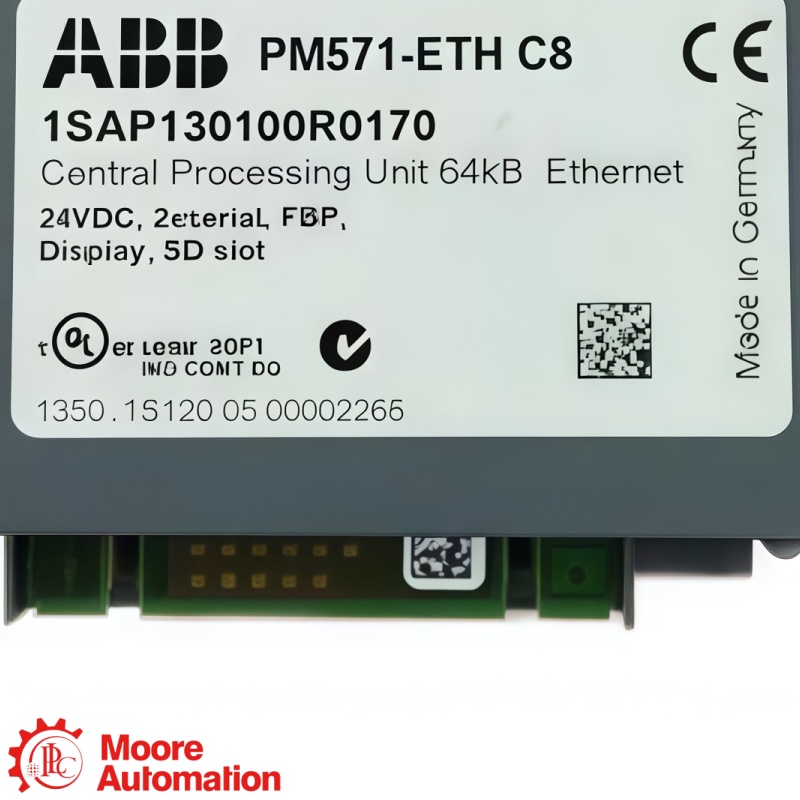 Automate programmable ABB PM571-ETH AC500 avec Ethernet