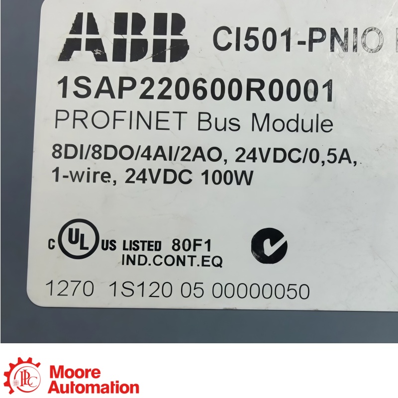 Module d'E/S PROFINET AC500 ABB CI501-PNIO