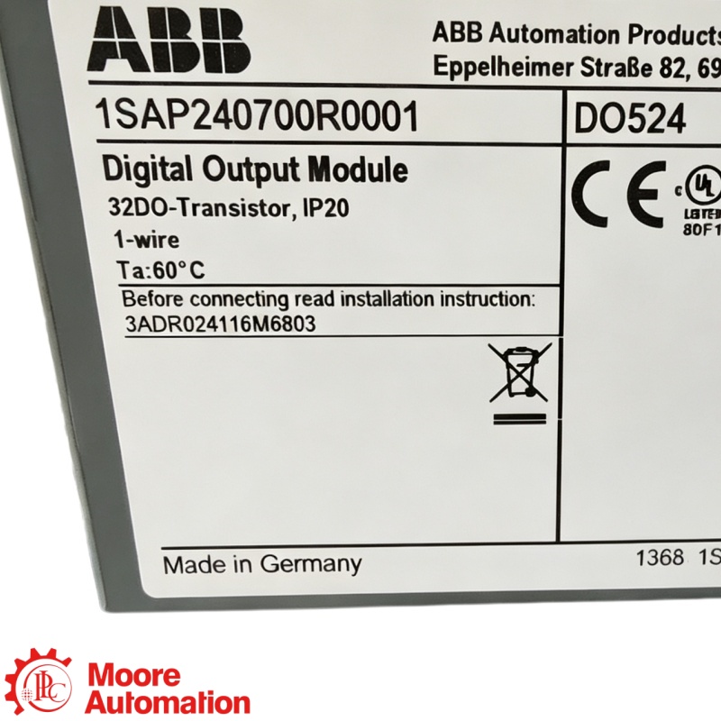 Module de sortie numérique 32 canaux ABB DO524 AC500 S500