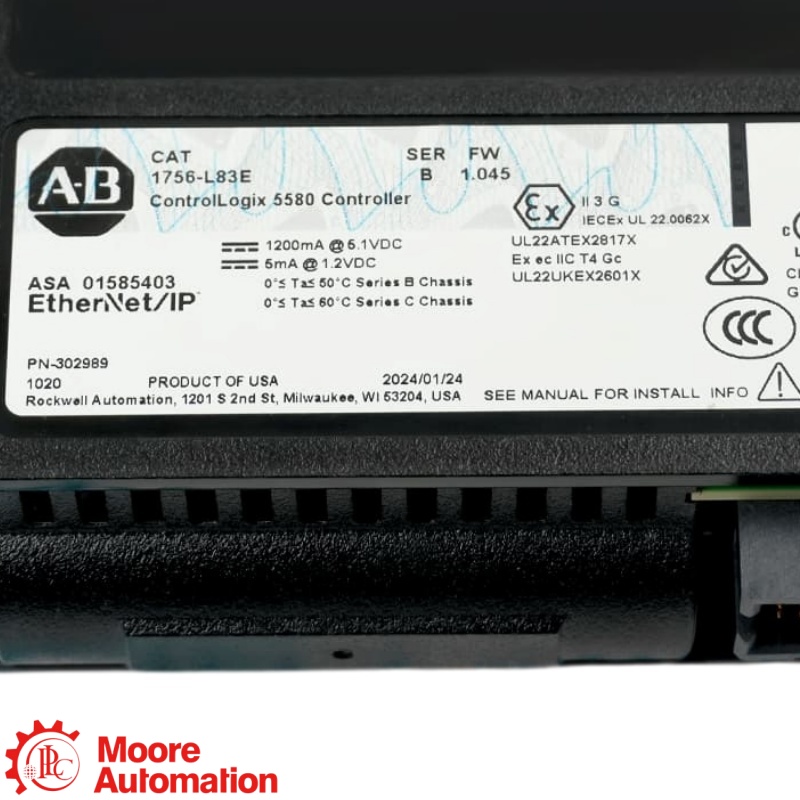 Automate programmable PLC 1756-L83EP 5580