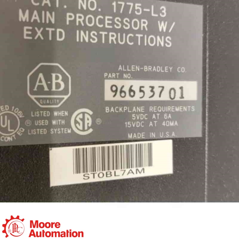 Module processeur principal PLC 1775-L3 PLC-3 de niveau 3