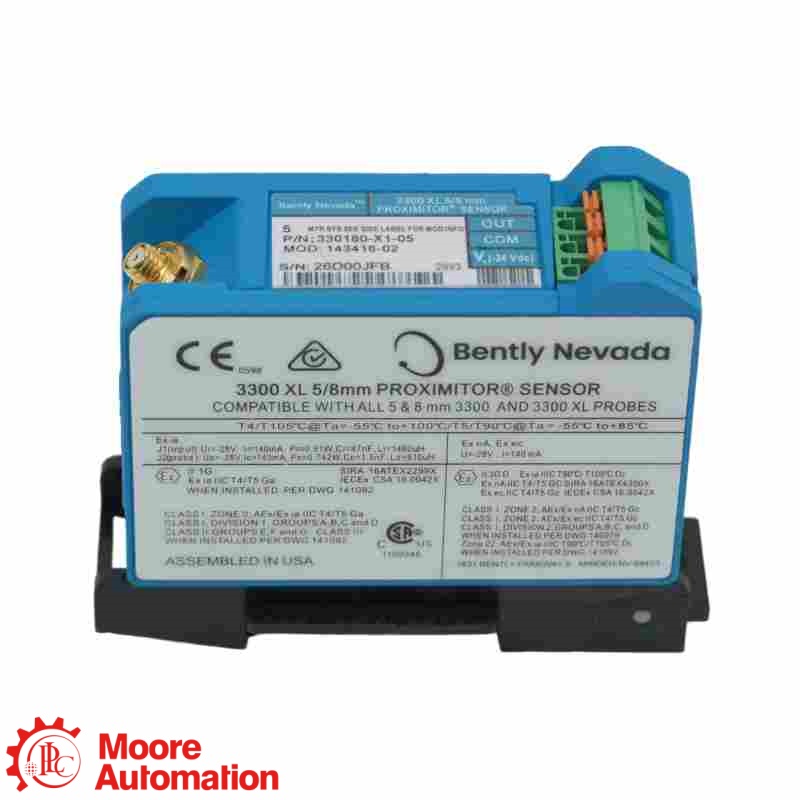 Capteur de proximité Bentley Nevada 330180-X1-05 MOD : 143416-02 3300 XL