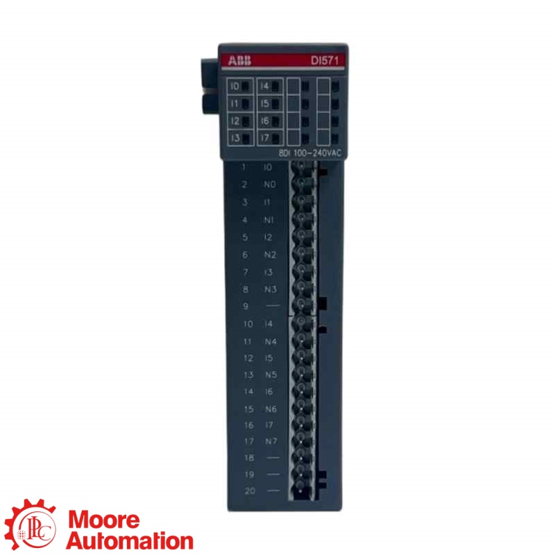 ABB DI571 1TNE968902R2103 8-Channel AC Digital Input Module